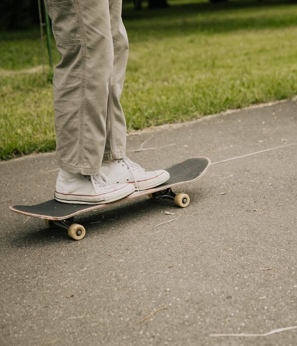 A person captured in a fluid motion blur, conveying the dynamic nature of the exercise.